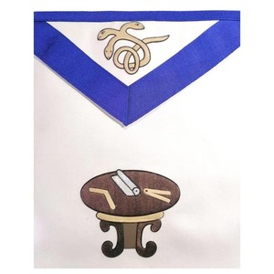 22nd Degree Scottish Rite <b>Apron</b> <b>White</b> & Blue Knight Royal Axe Excellent Craftmanship <b>Aprons</b> For Masonic Ceremonies - Product Image 6