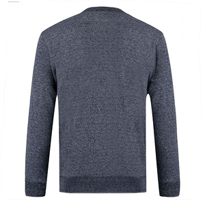 Sweat-shirt à col rond 100% coton de luxe pour homme, broderie unie de haute qualité, saison hivernale, logo personnalisable - Product Image 2