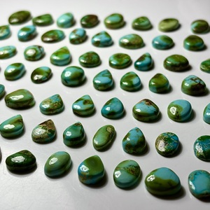 Turquoises dorées naturelles du Sonoran, pierres précieuses en vrac, formes variées, cabochons polis, fabrication de bijoux, vente en gros - Product Image 2