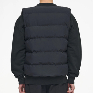 Custom Logo Men's Duck Down Padded Puffer Vest <b>Jacket</b> With Solid Color <b>Packable</b> Winter Coat & <b>Jackets</b> For Wholesale - Product Image 3