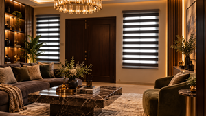 ม่านม้วน WINHOME รุ่น No Pelmet แบบ Zebra Day Night Blinds สำหรับโครงการโรงแรมและอพาร์ตเมนต์ ห้องพักโรงแรม รับผลิตตามสั่ง OEM ODM - Product Image 1