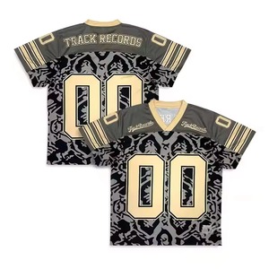 Camiseta Deportiva de Fútbol Americano al por Mayor, Personalizada, de Alta Calidad, 100% Poliéster, Transpirable, Cuello en V, Talla Grande, Manga Corta para Hombre - Product Image 4