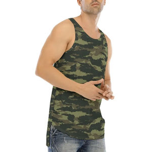 Débardeur d'entraînement de sport en coton biologique 100 % à séchage rapide pour homme, style streetwear, sans manches, idéal pour l'été – Vente en gros - Product Image 6