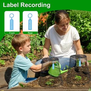 Confezione da 10 Cloche in Rete Metallica per Piante 23,5x23,5 cm - Gabbie da Giardino in Metallo con 30 Picchetti, 20 Etichette e Protezione Rinforzata - Product Image 5