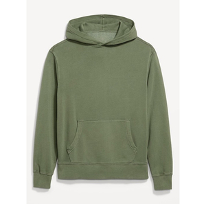 Sweat à capuche pull-over 2026 confortable, classique, simple, sans cordon de serrage, décontracté, uni, épais, 100% coton French Terry, séchage rapide, pour l'automne - Product Image 5