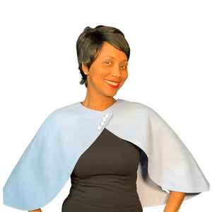 แจ็คแอนด์จิล วินเทจ เคปเล็ตสีน้ำเงิน ผ้าคลุมไหล่สตรีแขนสั้นสุดหรูหรา สไตล์คลาสสิคย้อนยุค สำหรับโอกาสพิเศษ - Product Image 4