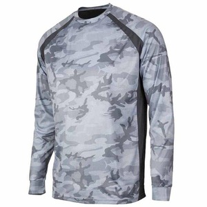 Chemise de pêche à manches longues pour homme, unie, respirante, UPF 50, séchage rapide, 100% polyester - Product Image 1