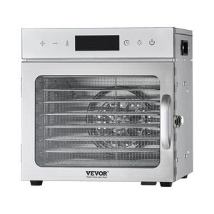 Macchina disidratatrice per alimenti 400W in acciaio inox 8-vassoio per essiccazione di carne e frutta - Product Image 1