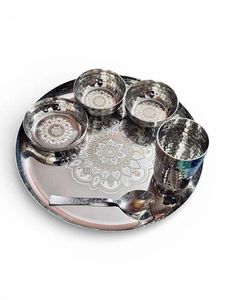 Assiettes rondes en acier inoxydable, best-seller, pour salades, apéritifs, fruits, biscuits, mariages, fêtes et usage domestique - Product Image 5