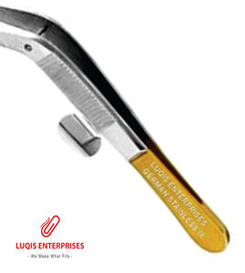 Pinzas Adson Bayonet con Puntas de Carburo de Tungsteno, Pinzas Quirúrgicas de Acero Inoxidable, Instrumento Médico - Product Image 3