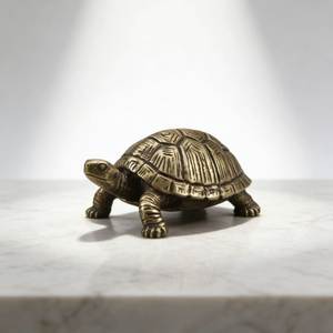 Centre de table en métal antique en forme de tortue pour une décoration élégante de la maison et une présentation luxueuse sur la table du salon - Product Image 5