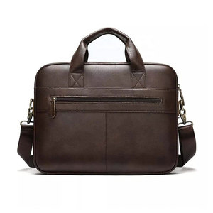 Maletín para Portátil de Cuero Genuino Organizado, Almacenamiento Dedicado para Dispositivos de Oficina, Diseño Duradero para el Trabajo Diario, Opciones Personalizables - Product Image 1