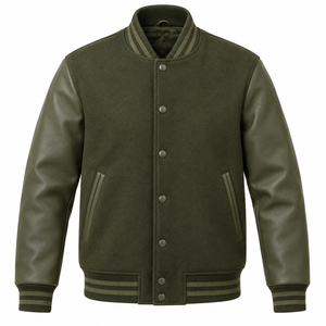 Nouveauté 2026 – Blouson d'hiver pour homme en toile imperméable avec broderies personnalisées, style urbain, 100 % laine - Product Image 5