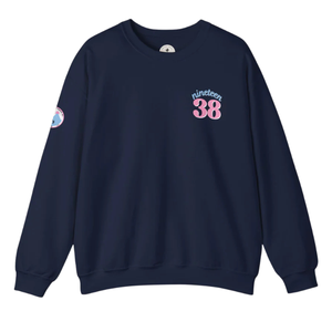Sweat-shirts assortis pour la famille, bleu marine, en molleton doux, col rond, manches longues, vêtements décontractés pour l'hiver, mode hivernale - Product Image 1