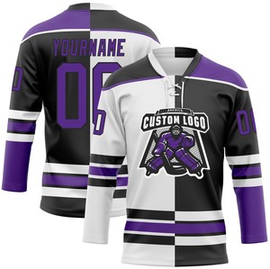 Jersey de Hockey sobre Hielo Personalizado con Cordones, Impresión Digital, Antibacterial, Secado Rápido, 100% Poliéster, Nombre del Equipo y del Jugador Personalizados - Product Image 6