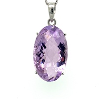 Pendentif en argent 925 avec pierres précieuses Améthyste à la mode de l'Inde Lisseur Energy Party Wear Pendentifs ou Charms