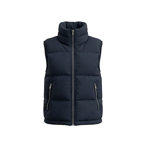 Hooded Quilted Waterproof <b>Bubble</b> Jacket Black Full Sleeve Winter Windproof Cotton Shell Knitted Fabric Polyester Filling Stand - Product Image 1