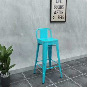 Ghế quầy bar cao bằng sắt, kiểu hiện đại sang trọng, chất liệu kim loại, có chỗ để chân, nhẹ, dùng cho thương mại hoặc nhà hàng, quán bar, bếp. - Product Image 5