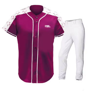 Uniforme de baseball léger pour hommes, coupe confortable, tissu respirant, tenue de jeu pour sports d'équipe - Product Image 1