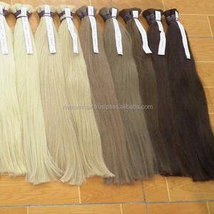 ผมต่อจาก100% ผมมนุษย์แบบเต็มตัวทำจากเวียดนามเครื่องทอสองชั้นสำหรับถักเปีย - Product Image 2