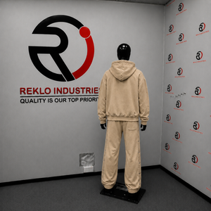 Premium Beige Tracksuit <b>Men</b> Full Zip Hoodie And <b>Jogger</b> Pants Set Casual Streetwear Oversized Sportswear Training <b>Gym</b> Running Out - Product Image 4