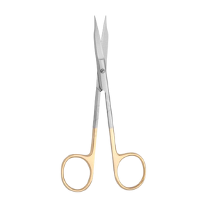 กรรไกรตัดเยื่อบุคลื่นฟัน Goldman-Fox สแตนเลสสตีล แบบใช้มือ 130 มม. ใบเลื่อยตรง ปลาย TC ZOHA SURGICO ZS-1061 - Product Image 1