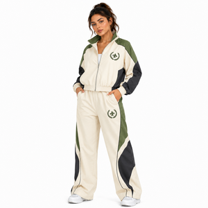Survêtement coupe-vent réfléchissant haute visibilité avec veste courte et pantalon décontracté – Tenue de sport personnalisée pour équipe – Tenue tendance - Product Image 2