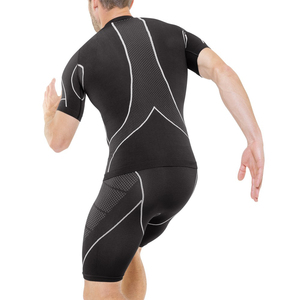 Men's Custom <b>Compression</b> Gym Fitness Wear Men's <b>Short</b> Sleeve <b>Compression</b> T-Shirts With <b>Shorts</b> Gym Fitness Sets Custom logo Oem - Product Image 5