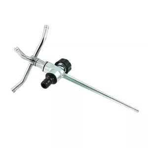 ระบบชลประทานสนามหญ้าแบบหนัก ทนทาน หัวฉีดหมุนได้สี่ทิศทาง พร้อมเสาปักดินโลหะผสมสังกะสี อุปกรณ์รดน้ำ - Product Image 5