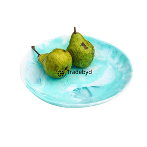 Bandeja Rectangular Moderna de Resina, Bandeja de Servicio de Lujo Hecha a Mano para Fiestas, Hoteles, Cafeterías, Regalos, Tradebyd - Product Image 1