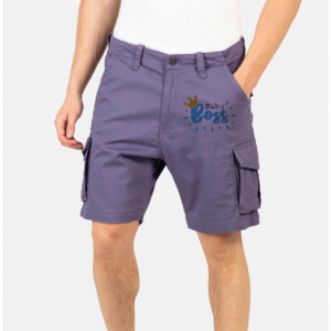 Shorts pour hommes personnalisés en gros, style urbain, écologiques, avec grandes poches, respirants, séchage rapide, noirs, coupe ample, tendance - Product Image 1