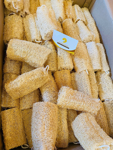 Natural Dried <b>Loofah</b> Bath Sponge Long Shape Bulk Pack for Body Exfoliation Adults Plain Style - Product Image 4