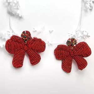 Pendientes de Cuentas de la Mejor Calidad, Bordados, Hechos a Mano, Multicolores, Joyería Artificial para Mujer, Venta al Por Mayor - Product Image 2