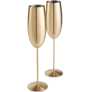 Copa de Vino de Diseño Elegante, Copa de Vino Tinto de Tallo Largo para Bar, Restaurante y Hogar, Copa de Vino de Metal Chapada en Oro - Product Image 6