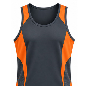 <b>Mens</b> Plus Size Stringer <b>Singlet</b> OEM Muscle Tank Top Lightweight Breathable Gym Fitness Workout Activewear with Embroidery - Product Image 3