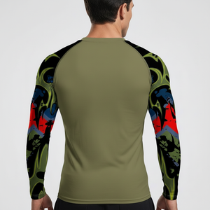 Custom Logo Rashguard Jiu Jitsu BJJ <b>Compression</b> <b>Shirt</b> MMA <b>Shirt</b> for Men Sublimated Full Long Sleeves Rash Guard Wholesale Price - Product Image 2