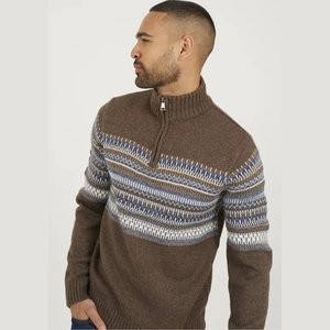 Sweat-shirt à col zippé en molleton pour homme, coupe oversize, avec logo personnalisé, imprimé, vente en gros - Product Image 2