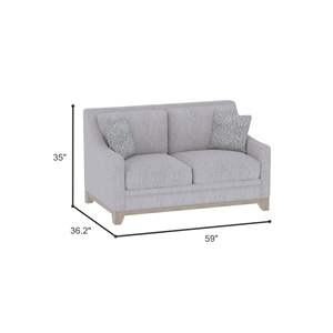 Wallace & Bay Honra Grey Loveseat Muebles de patio con estilo Loveseat - Product Image 6
