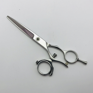 JA28L 5.5 Inch <b>Left</b> Handle <b>Handed</b> Swivel Thumb Handle Hair Dressing Cutting Shears <b>Scissors</b> Barber 360 Degree Rotatable Design - Product Image 3