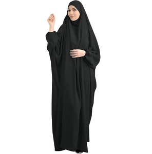 Abaya de Seda 100% Natural, Moda Islámica, Talla Grande, Vestido Maxi Holgado para Mujer, Personalizable, Tela Chifón, Venta al Por Mayor - Product Image 1