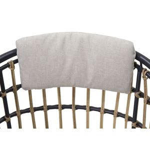 Set di 2 Sedie da Pranzo in Vimini per Esterni con Cuscini per Giardino, Patio, Bordo Piscina - Product Image 3