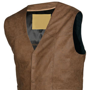 Nuevo Chaleco de Cuero Transpirable y Elegante, Diseño Personalizado para Hombre, Chaleco de Motocicleta de Cuero de Alta Calidad, Última Moda - Product Image 3