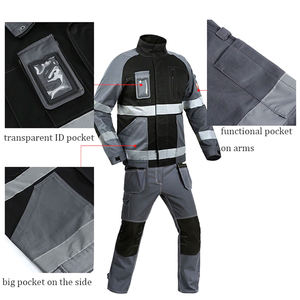 Combinaison de travail ignifuge, imperméable, haute visibilité, service OEM, logo personnalisable, combinaison haute visibilité. - Product Image 4
