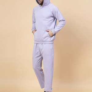 Survêtement de sport homme slim, personnalisé, imprimé, rouge, 100% coton, respirant, séchage rapide, streetwear, gym, hiver, deux pièces - Product Image 2