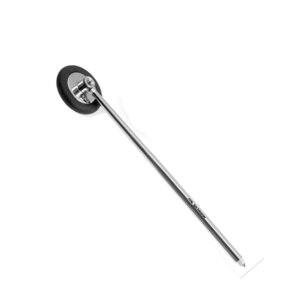 Marteau de réflexe Babinski professionnel noir 8,5 cm avec manche chromé et tête en caoutchouc durable pour examen neurologique - Product Image 3