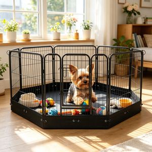 Cuccia Moderna Rettangolare per Cani da Esterno con Tetto in Acciaio Salvaspazio per Animali di Piccola Taglia - Product Image 3