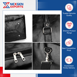 Proveedor Reconocido que Vende Bolsos de Viaje de Cuero PU de Alta Calidad y Confiables con Compartimento para Zapatos para Compradores Mayoristas - Product Image 6