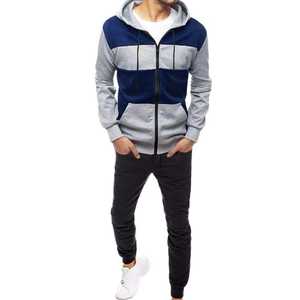 Conjunto de Chándal de Forro Polar con Lavado Ácido en Forma de V Personalizado para Hombre, Transpirable, Ecológico, con Sudadera con Cremallera y Pantalones a Juego, Estilo Urbano - Product Image 4