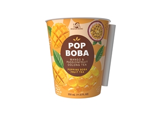 ชานมไข่มุกป๊อปปิ้งรสผลไม้รวม กลิ่นมะม่วง พีช สตรอว์เบอร์รี ขนาด 350 มล. - Product Image 4