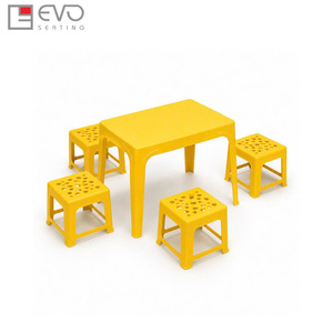 <b>Plastic</b> Tea <b>Table</b> with Lightweight Durable Design for Living Room, Balcony and Indoor <b>Outdoor</b> Furniture Use - Product Image 1